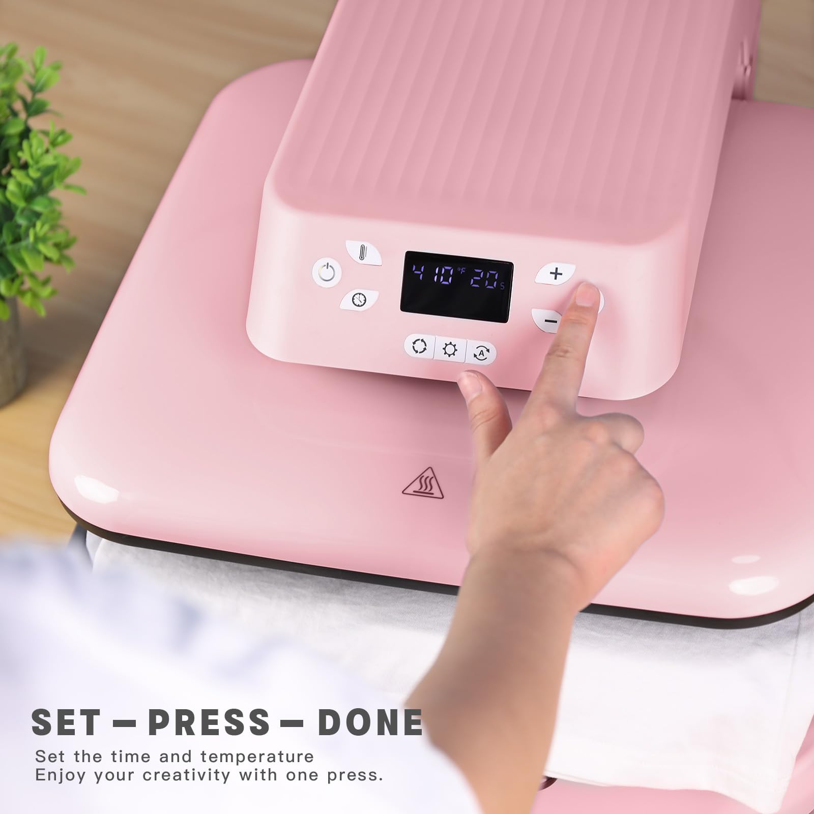 HTVRONT 15x15 Auto Heat Press Machine for T-Shirts - Intelligent Auto Release, Fast Heating & Auto-Off - Smart Heat Press for HTV, Sublimation & Heat Transfer Projects - Perfect for DIY Crafts, Custom Apparel & Small Business Printing