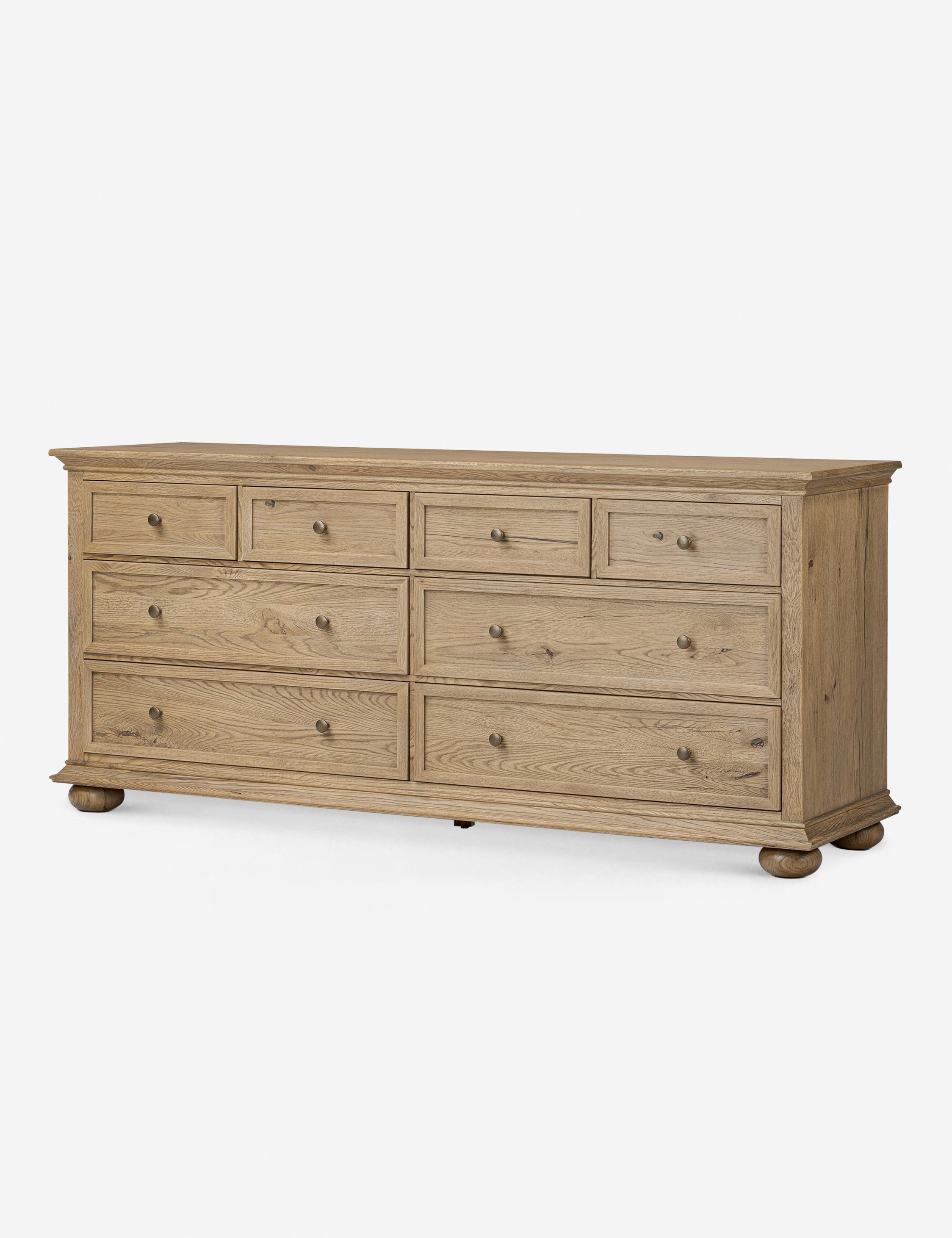 Amber Lewis x Four Hands Geoffrey Wide Dresser - Modern Wooden Dresser with Spacious Drawers for Bedroom Storage & Organization