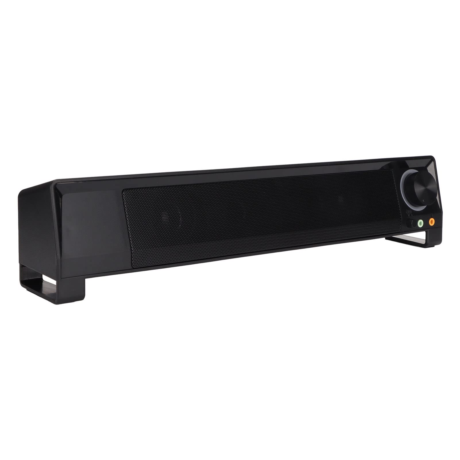 Premium Computer Speaker with Bass Subwoofer - Unique Shaped Multifunctional Desktop Soundbar for PC, Laptop & Tablet - Perfect for Gaming, Movies & Music Streaming