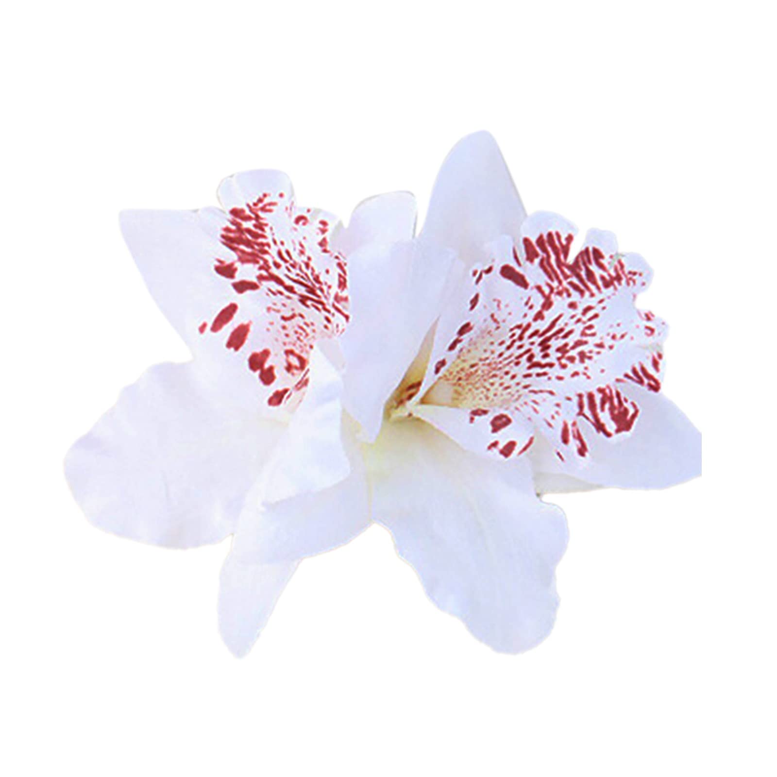 Elegant Orchid Hair Clips for Women & Girls - Wedding Bridal Hair Accessories with Lilies & Chiffon Flowers (One Size) - Perfect for Weddings, Prom, Parties & Special Occasions