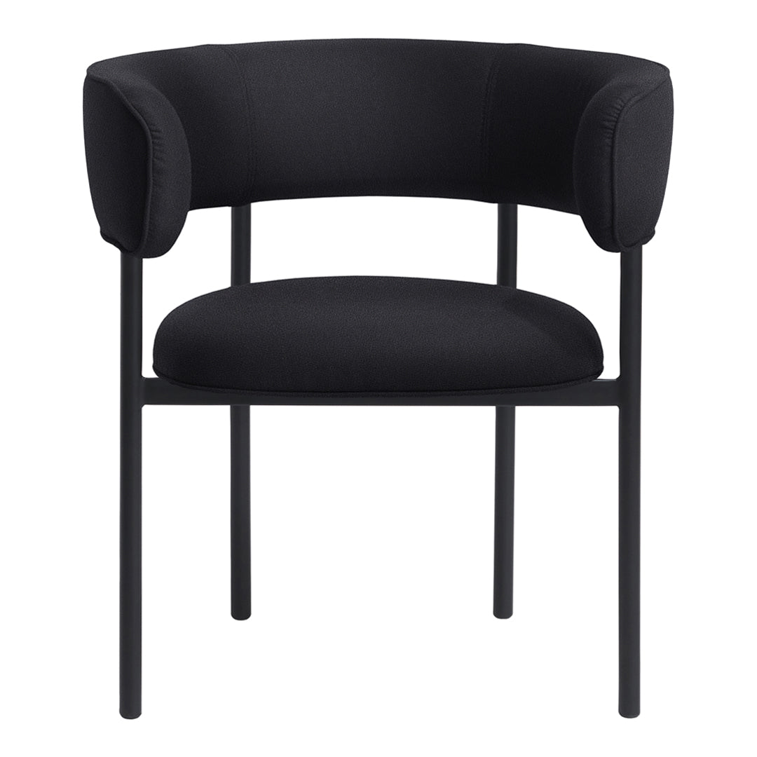 Modern Dining Armchair - Comfortable Upholstered Seat with Wooden Legs for Kitchen, Dining Room, or Breakfast Nook - Perfect for Family Gatherings & Entertaining Guests