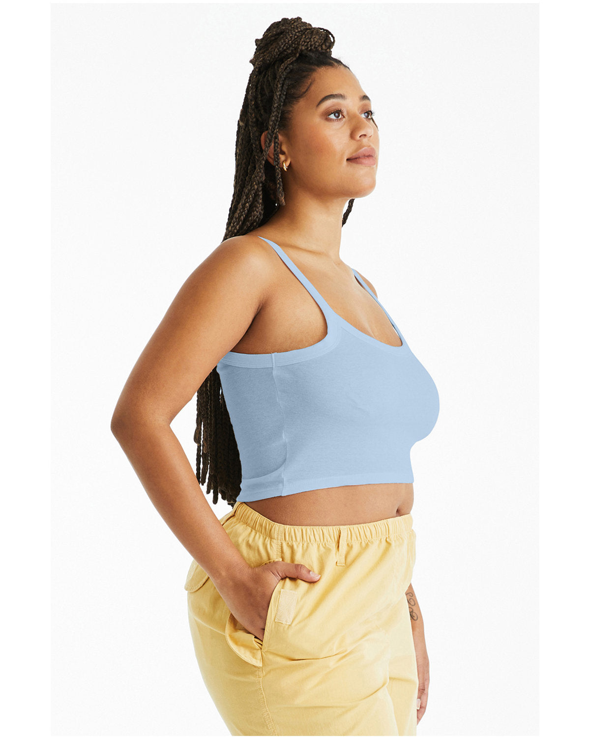 Bella + Canvas 1012BE Women's Micro Ribbed Scoop Neck Tank Top - Soft Stretch Fit for Yoga, Gym & Casual Wear