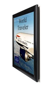 Bold 8.5x11 Super Wide Face Poster Swing Frame - Metal Profile 2 3/8