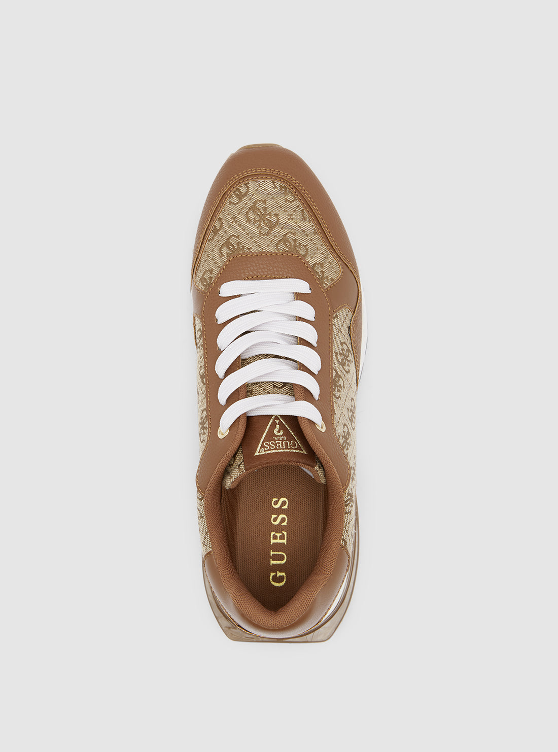 Brown Logo Melany Sneakers - Women's Casual Comfortable Walking Shoes for Everyday Wear | Perfect for Running, Gym, Travel & Outdoor Activities