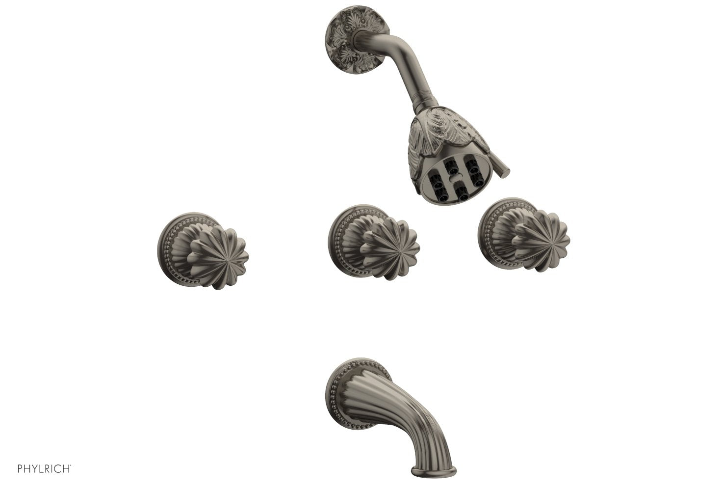 GEORGIAN & BARCELONA 3-Handle Tub and Shower Faucet Set K2361 - Luxury Bathroom Fixture for Modern Homes, Perfect for Bathroom Renovation and Spa-Like Shower Experience