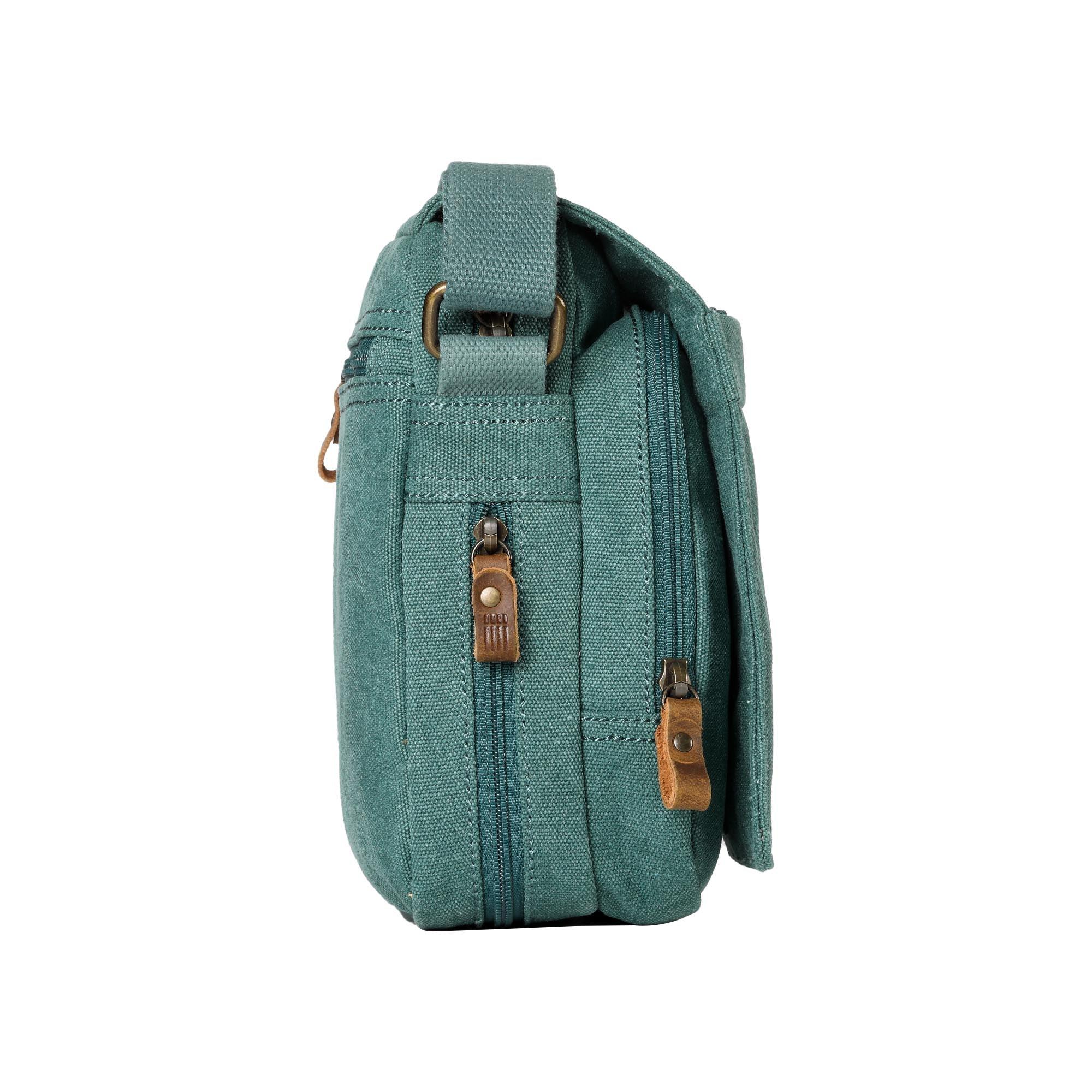 Troop London Classic Canvas Crossbody Bag for Men & Women - Stylish & Durable Messenger Bag for Travel, Work & Everyday Use
