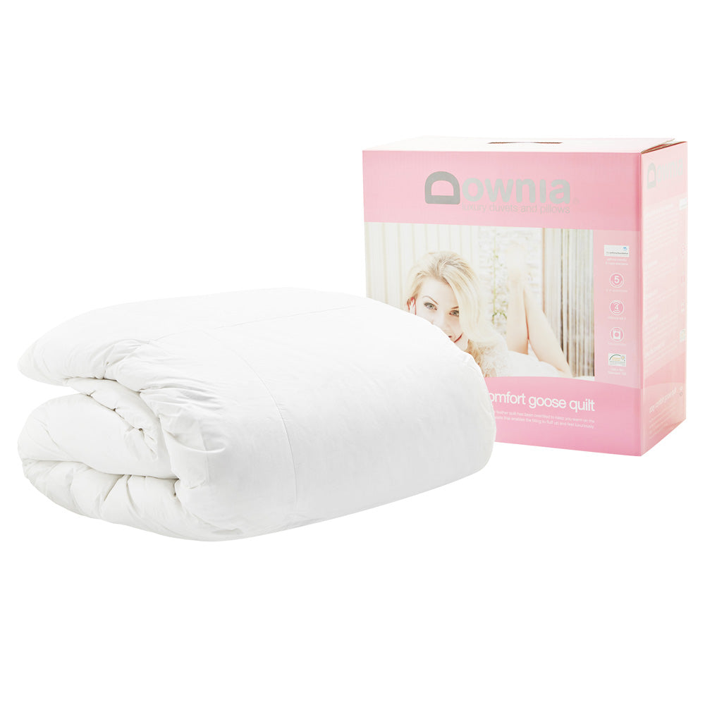 Premium Down & Feather Quilt - Single Bed Size | Ultra Soft & Cozy All-Season Comforter | Perfect for Guest Rooms, Dormitories & Cozy Nights