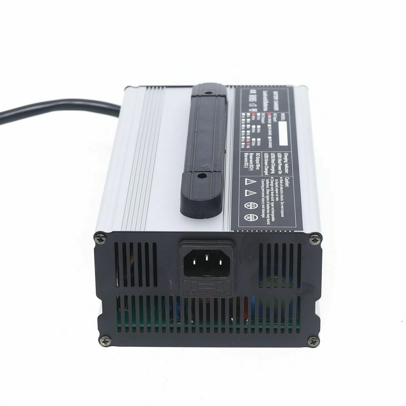 Club Car 48V 15A Golf Cart Battery Charger with 3-Pin Round Connector - Fast Charging Power Supply for Club Car Precedent, Onward & Tempo Models - Perfect for Golf Courses, Resorts & Private Communities (US Stock)