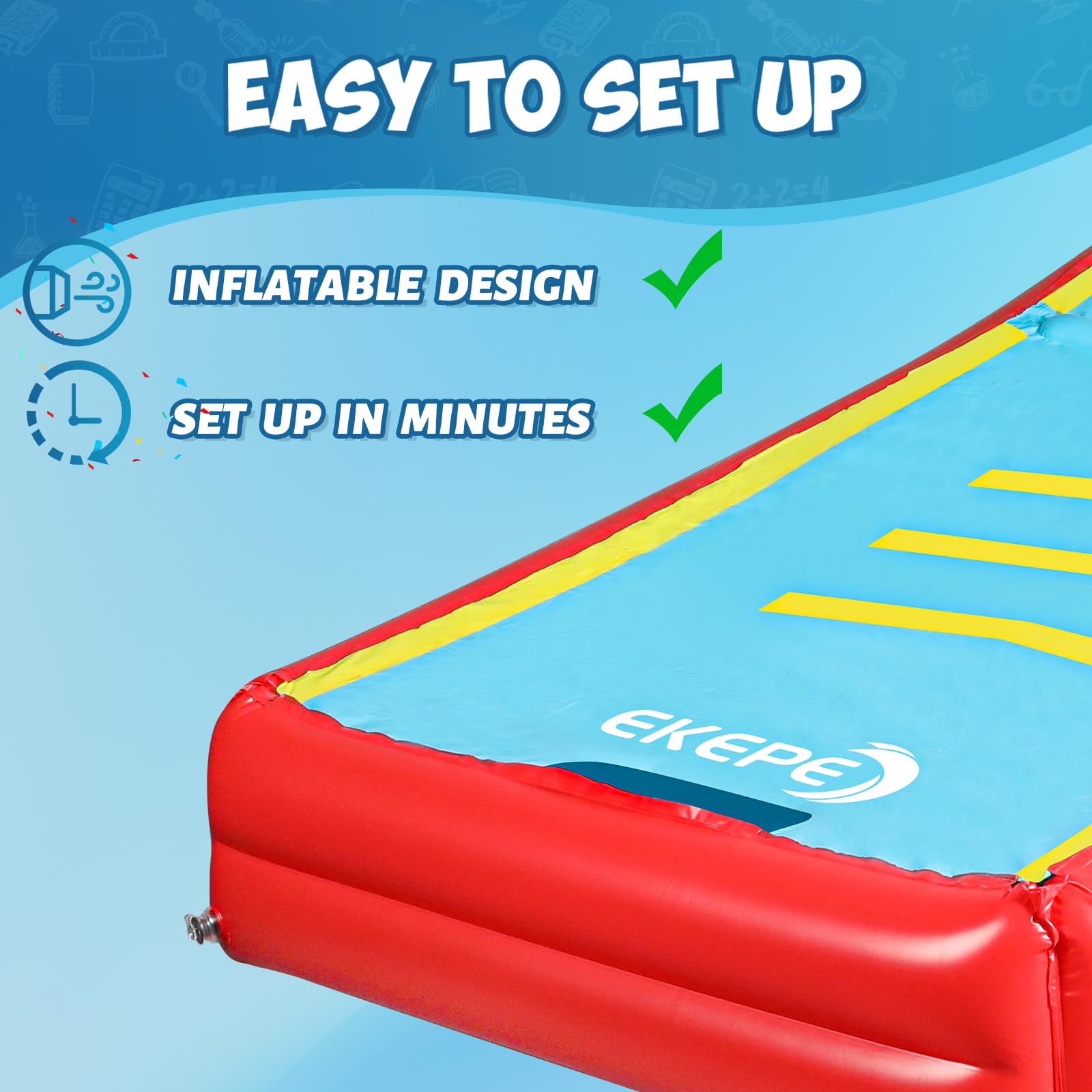 **Inflatable Score Ball Game Set - Giant Carnival Yard Games for Kids & Adults - Fun Indoor & Outdoor Family Arcade Toy with 2 Sponge Balls - Perfect for Backyard Parties, Beach Trips & Picnics**