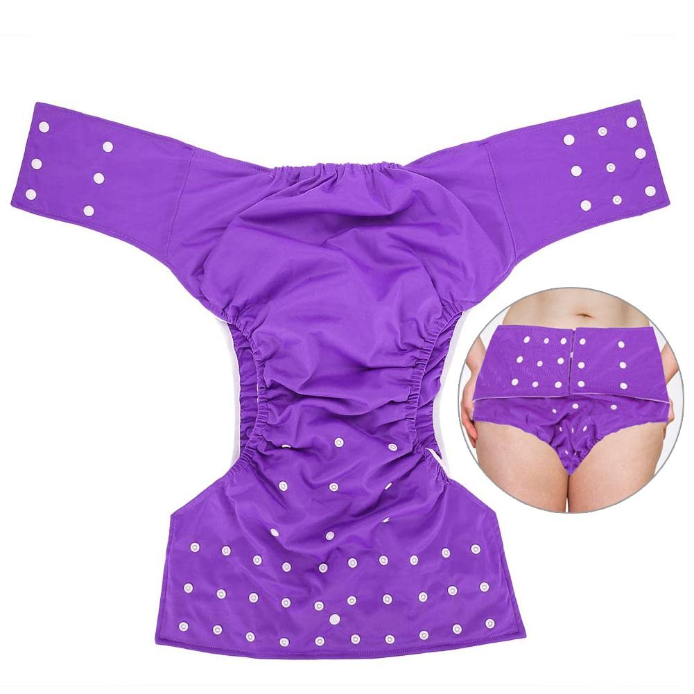 **Reusable Adult Pocket Diaper - Adjustable, Breathable & Leakproof Washable Incontinence Underwear for Day/Night Use - Comfortable & Discreet for Active Lifestyles**