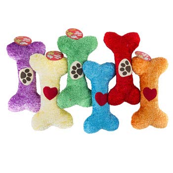 Squeaker Plush Bone Dog Toy - 36 Pack, Durable & Safe Chew Toy for Small & Large Dogs - Perfect for Playtime, Training & Stress Relief