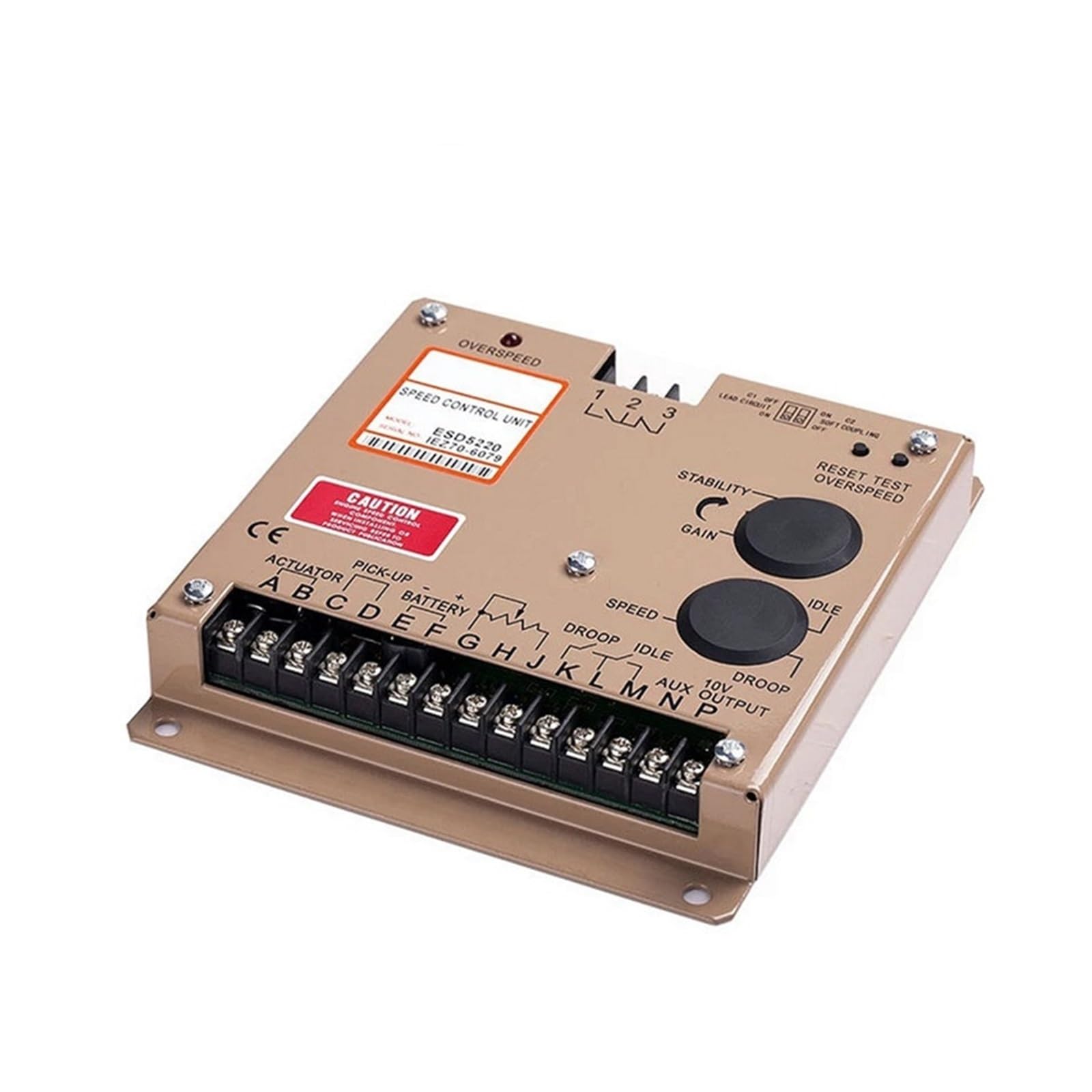 ESD5220 Engine Governor Control Unit - Diesel Generator Speed Controller for Cummins, Perkins, Volvo - Replacement Part for Power Plant & Marine Applications