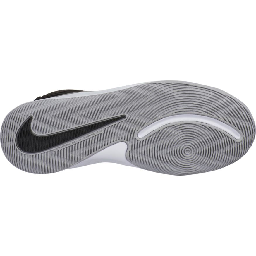 Nike Team Hustle D 9 Youth Sneakers - Black/Metallic Silver/Wolf Grey | Basketball & Casual Shoes for Kids | Perfect for School, Sports & Everyday Wear