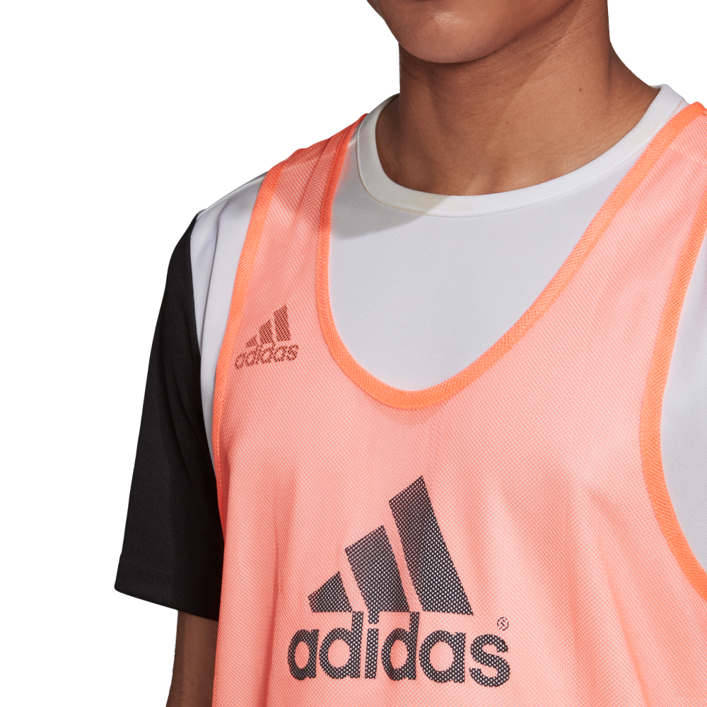 Adidas TRG 14 Training Bib - Coral - Breathable Soccer Practice Vest for Men & Women - Perfect for Football Drills, Team Sports & Outdoor Workouts