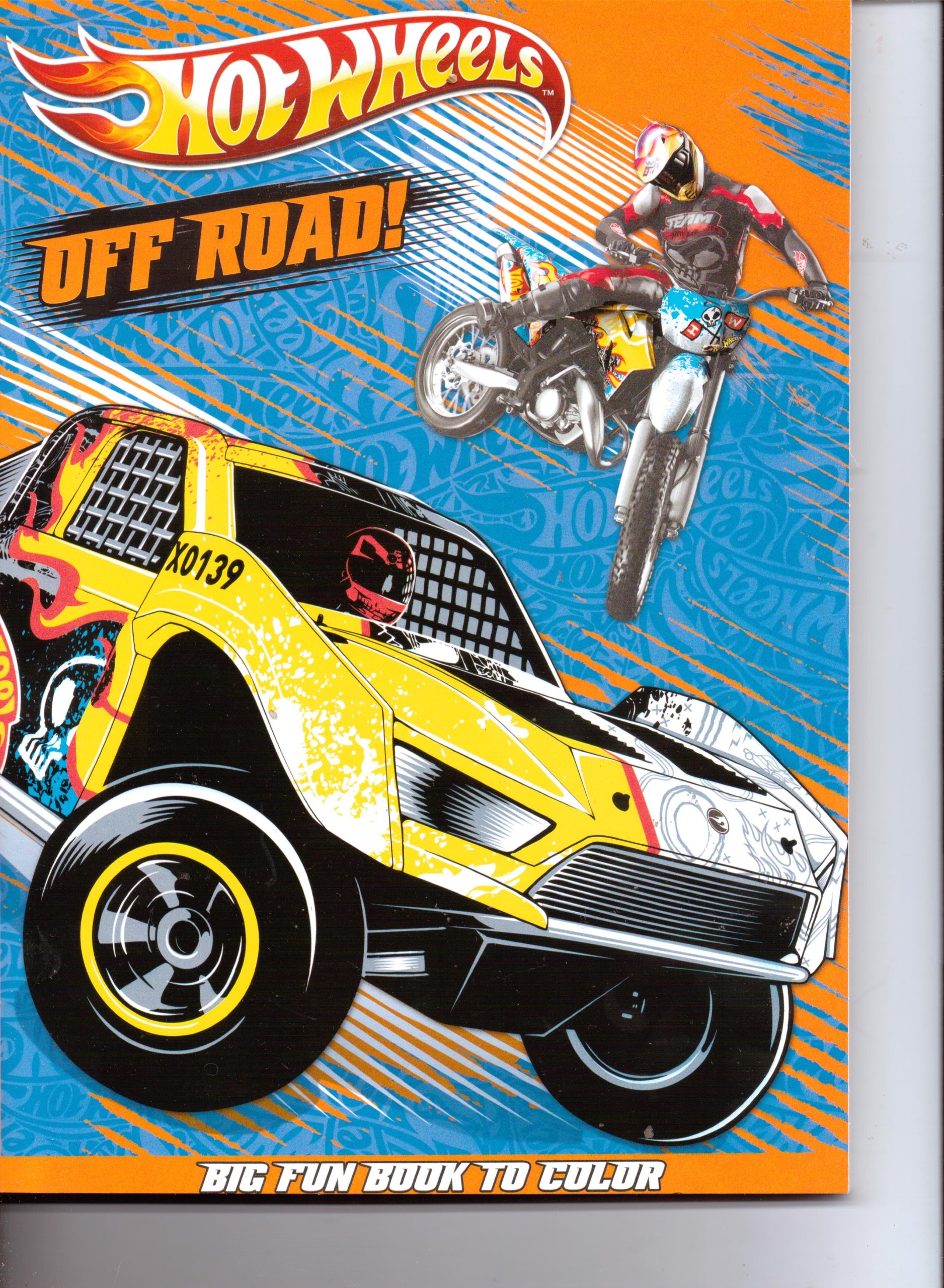 Hot Wheels Big Fun Coloring Book - Off Road Adventure for Kids, Creative Activity & Gift Idea for Boys and Girls - Perfect for Birthday Parties, Travel, and Indoor Play