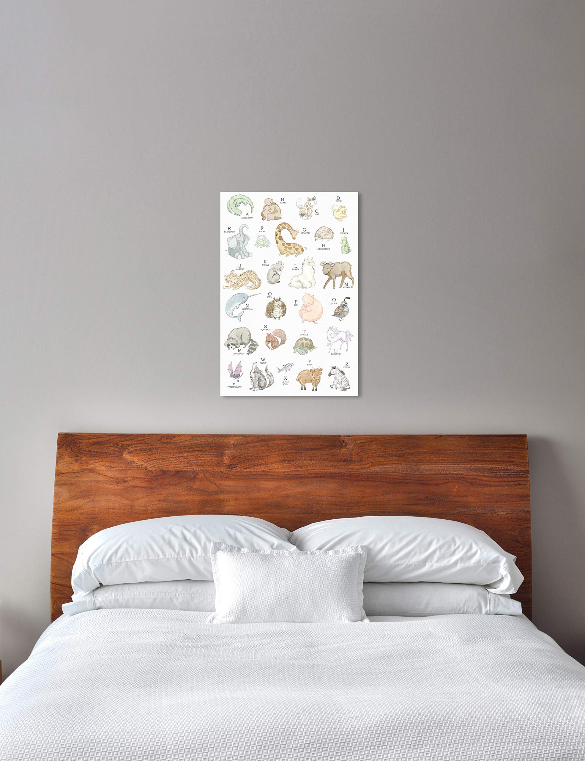 Oliver Gal Artist Co. Baby Alphabet Animals Wall Art Canvas Prints - 24