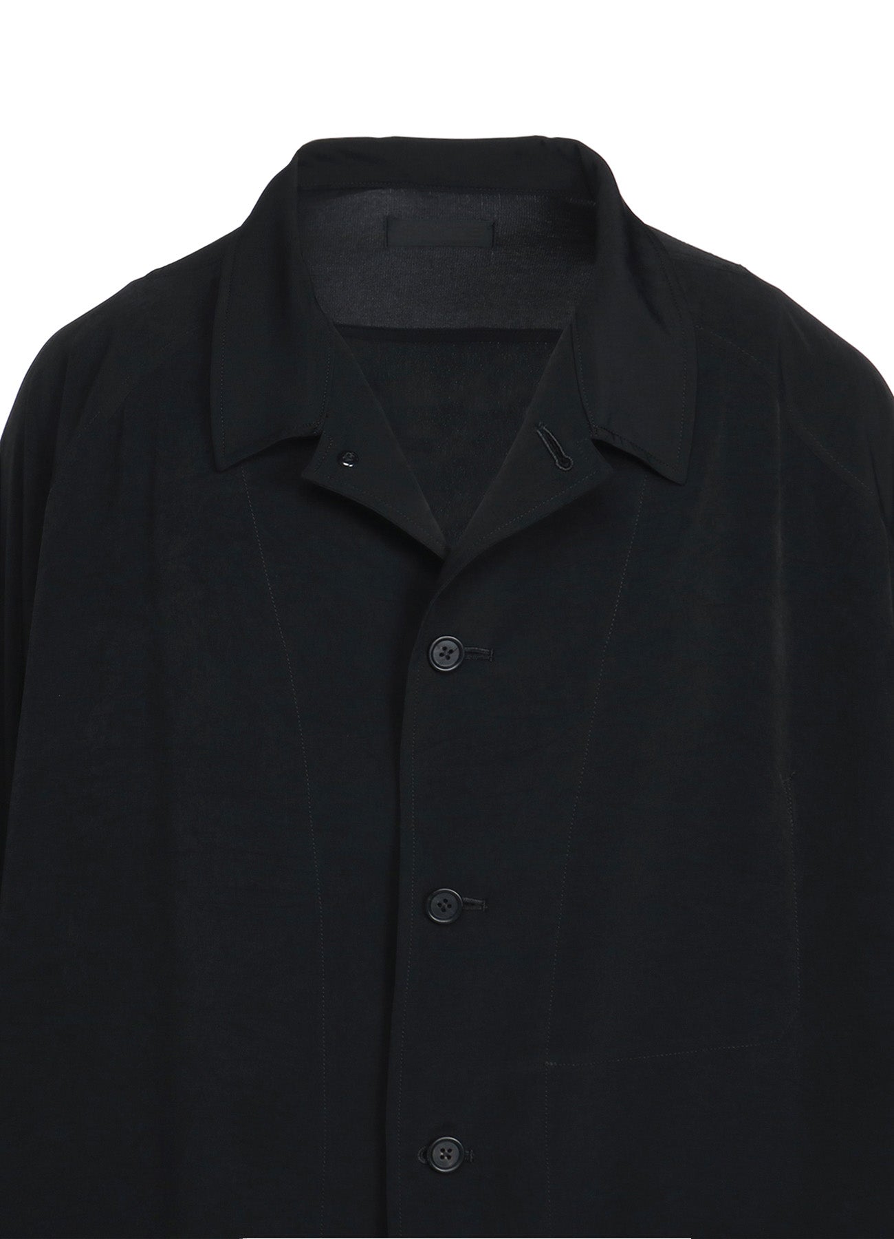 CREPE DE CHINE OVERSIZED TOPPER BLOUSON - Lightweight Flowy Women's Blouse for Casual Outings & Office Wear