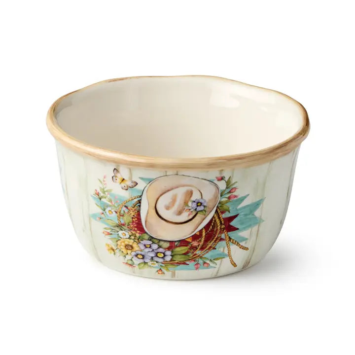 Floral Farm Ice Cream Bowls - Ceramic Dessert Dishes for Gelato, Pudding & Fruit - Perfect for Parties, Picnics & Home Decor