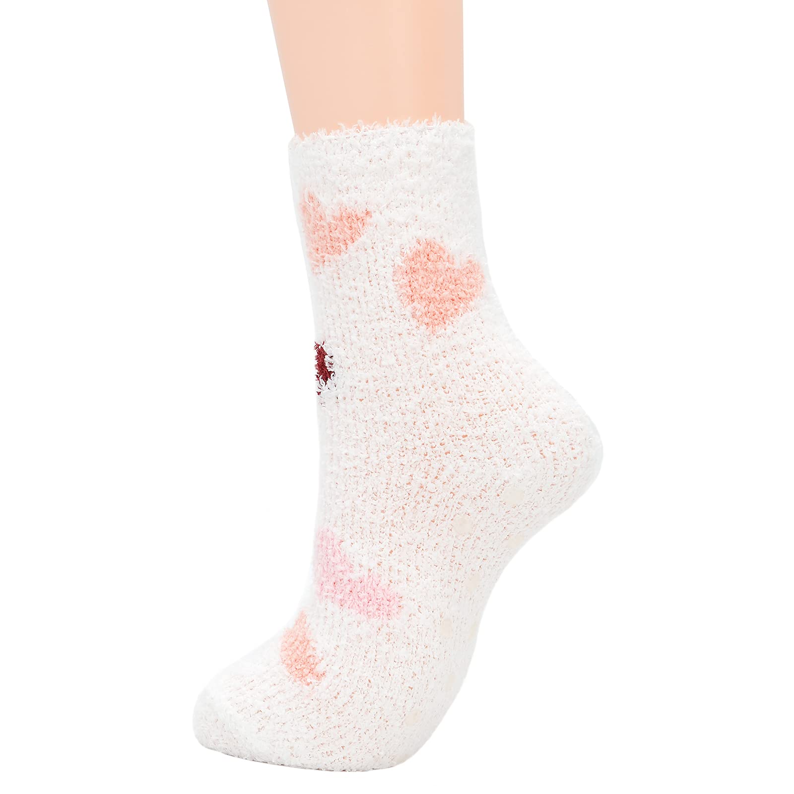 Women's Fuzzy Warm Winter Socks - Cozy Fluffy Non-Slip Socks for Athletes, Outdoor Sports & Home Wear - Perfect for Running, Yoga, Lounging & Cold Weather Comfort