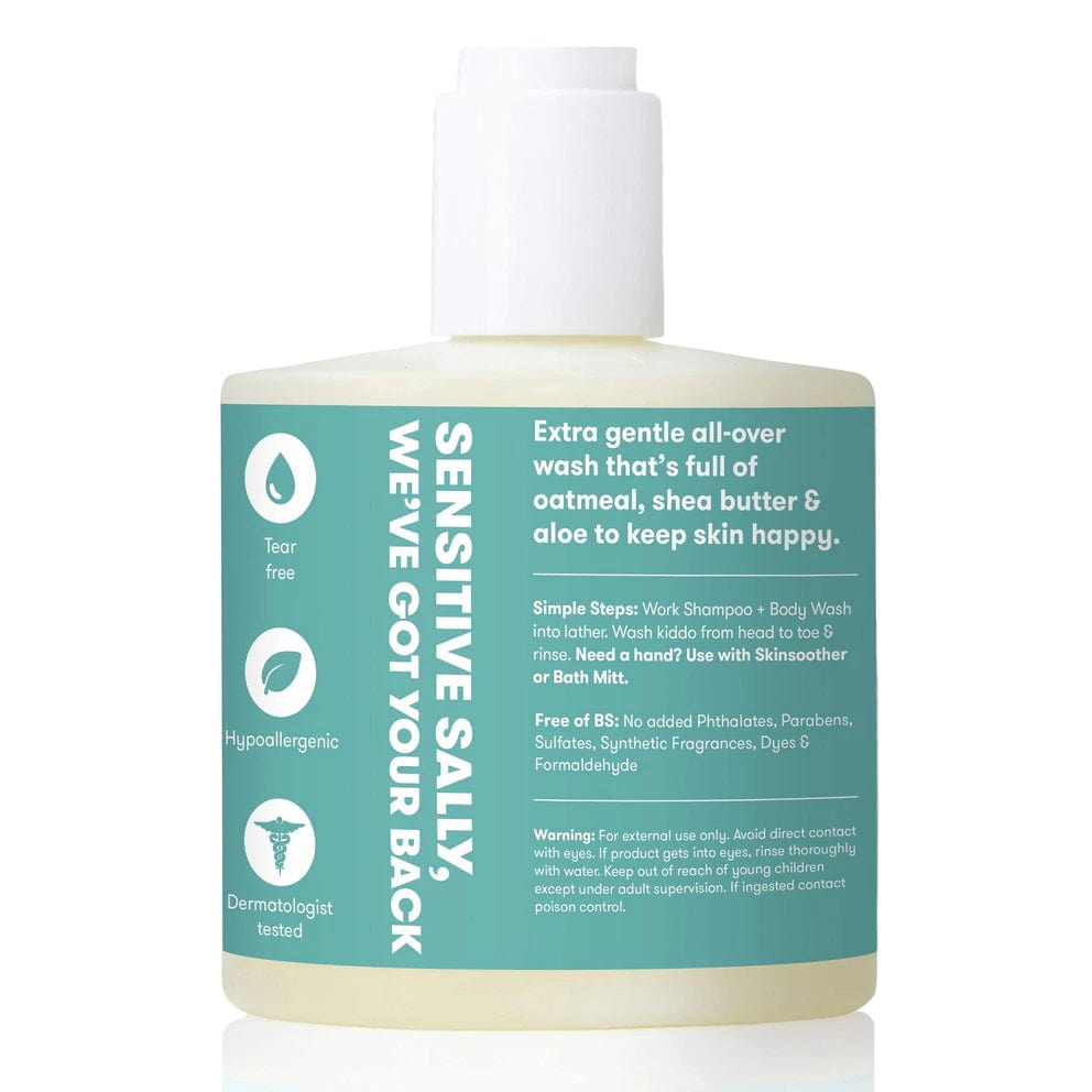 Fridababy Gentle Baby Shampoo & Body Wash for Head, Shoulders, Knees & Toes - Tear-Free & Hypoallergenic for Newborns & Toddlers - Perfect for Bath Time & Sensitive Skin Care
