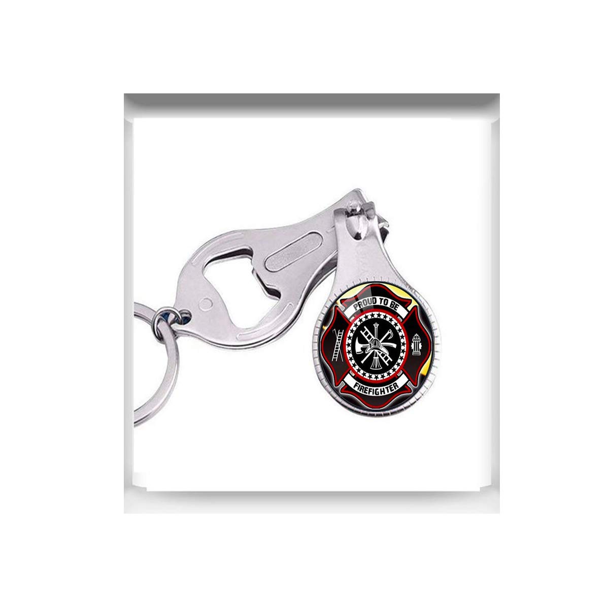 Firefighter Jewelry Nail Clippers & Scissors - Professional Grooming Tools for First Responders, EMTs, and Firefighters | Perfect for Daily Use, Emergency Kits, and Gift Giving