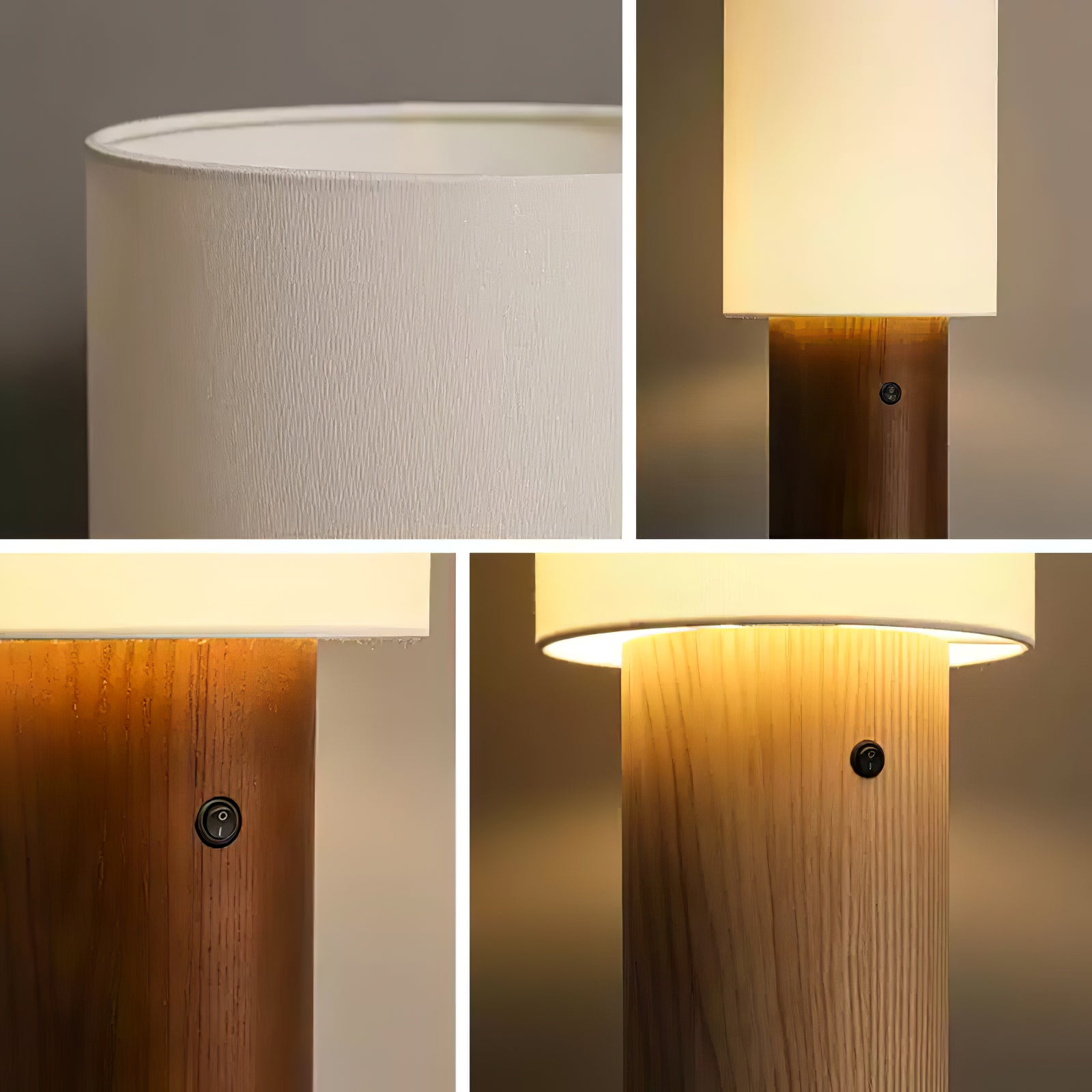 Elara Modern Wood Floor Lamp - Adjustable Height Standing Light for Living Room, Bedroom & Office - Warm White LED Reading Light with Remote Control - Perfect for Cozy Nights & Home Decor
