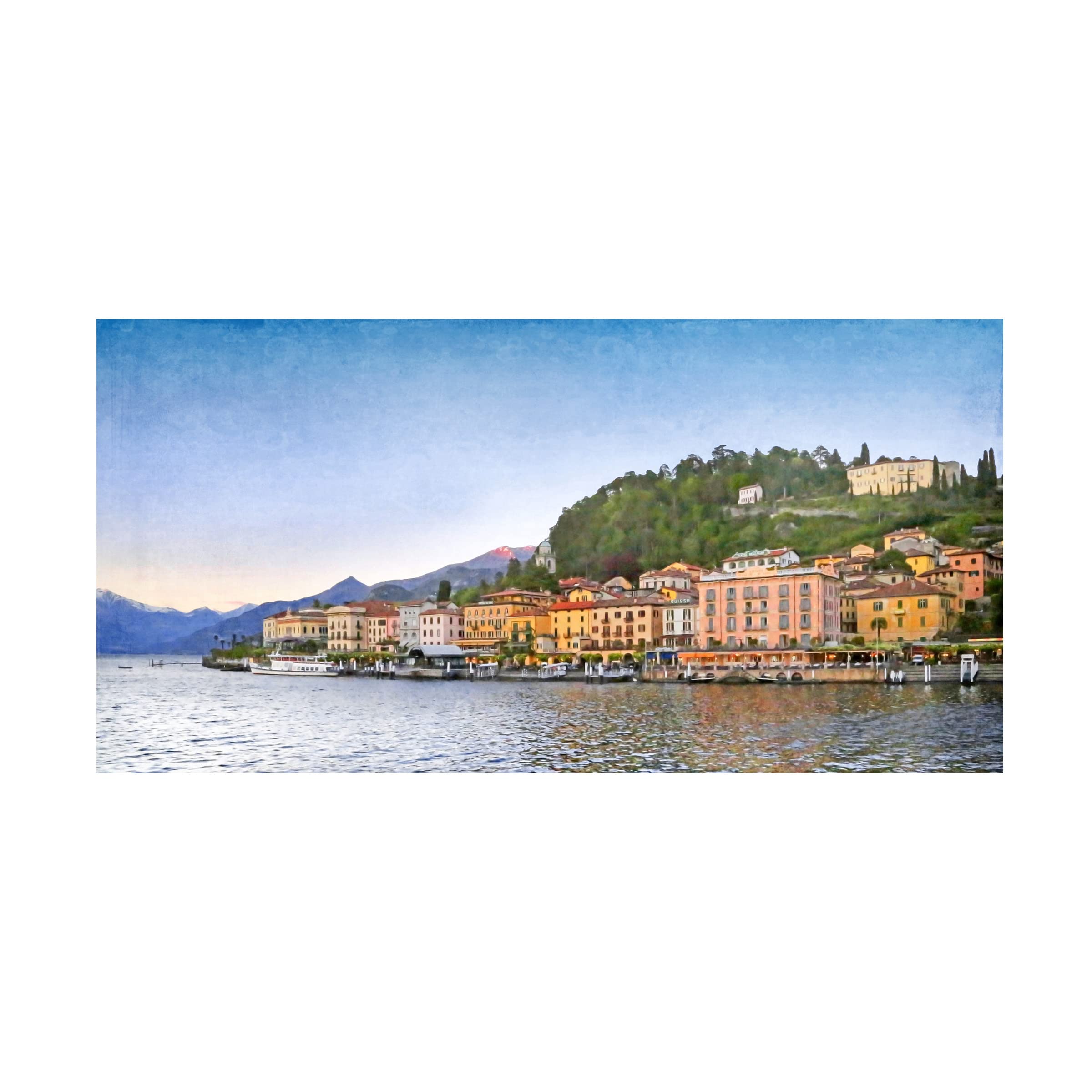 Brooke T Ryan 'Bellagio at Twilight' Canvas Wall Art Print - Premium Home Decor for Living Room, Bedroom & Office