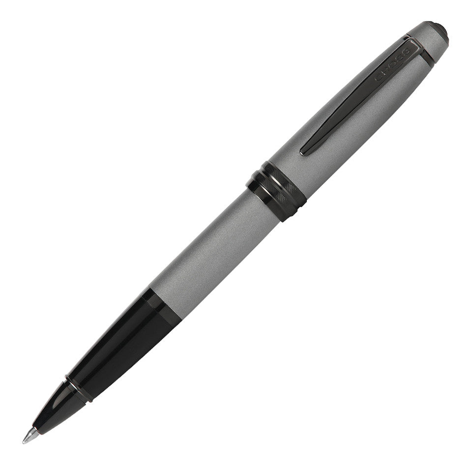 Cross Bailey Rollerball Pen - Premium Grey Lacquer with Black Trim for Smooth Writing - Perfect for Office, School & Gift Giving