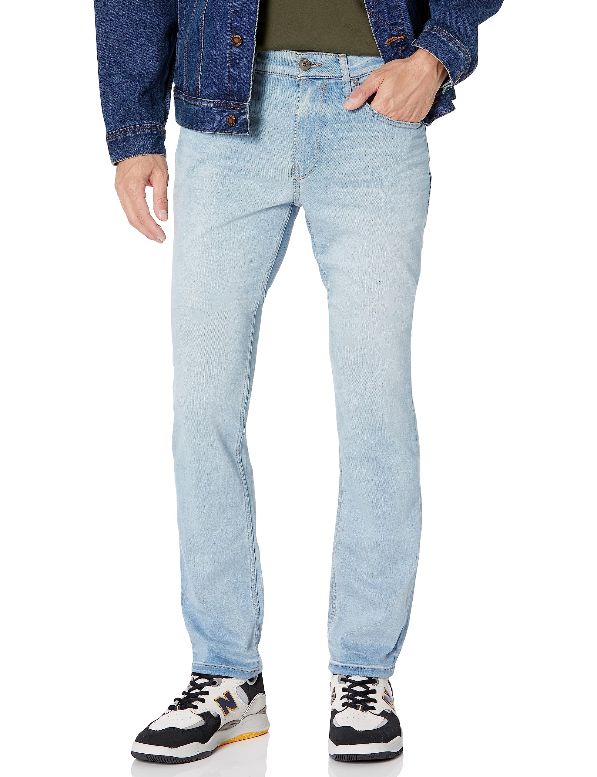 PAIGE Men's Federal Inkwell Slim Fit Stretch Denim Jeans - Comfortable & Stylish for Casual Wear, Office & Night Out