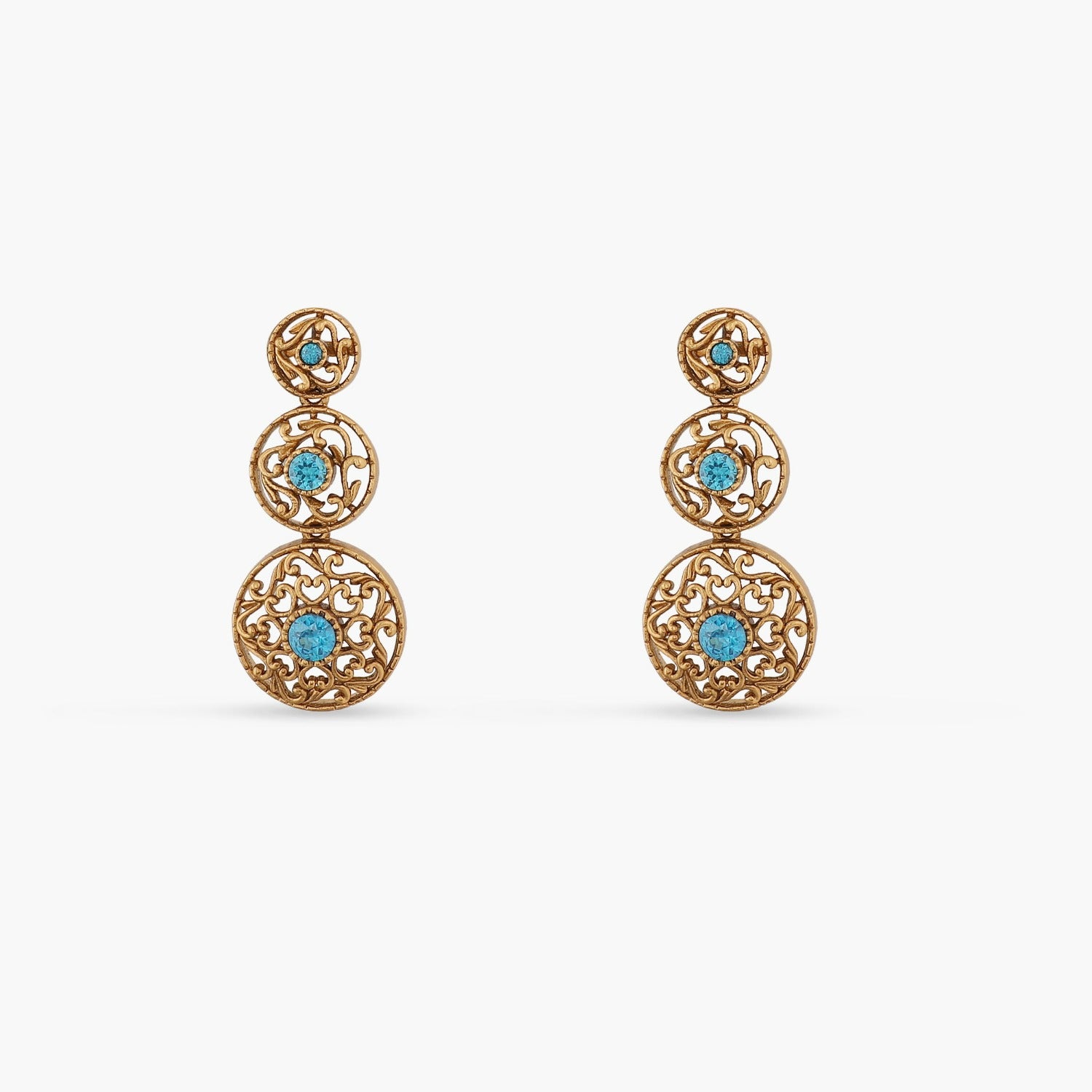 Aello Greek Antique Drop Earrings for Women - Handmade Vintage Dangle Earrings - Perfect for Weddings, Parties & Special Occasions