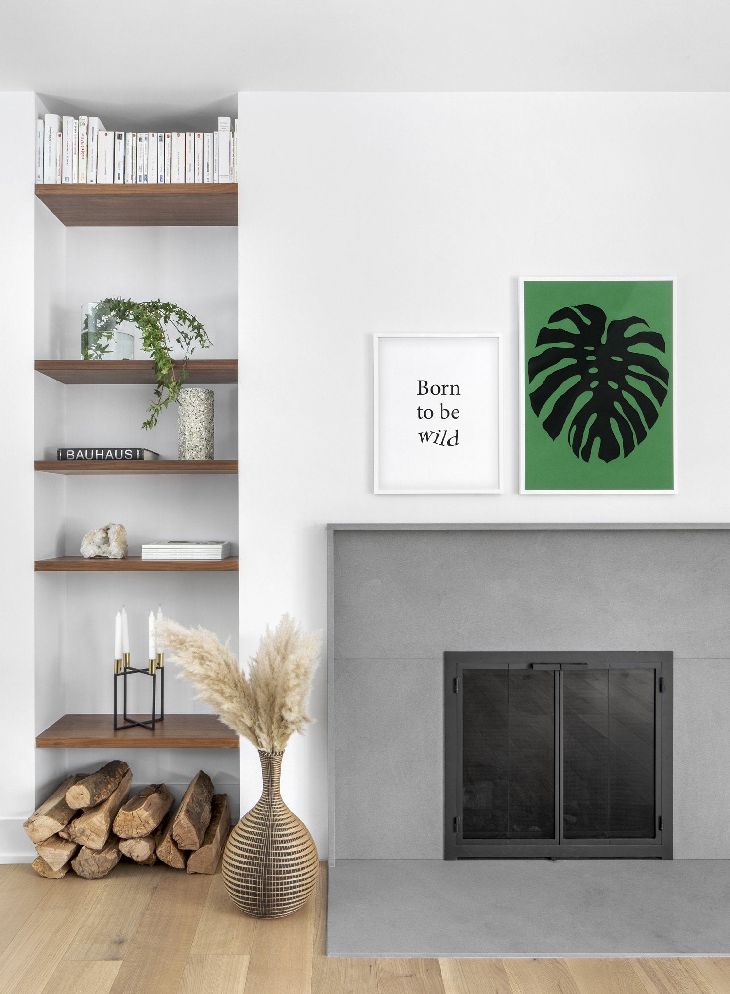 Monstera Leaf Poster - Tropical Plant Art Print for Home & Office Decor - Perfect for Living Room, Bedroom, or Workspace Wall Art