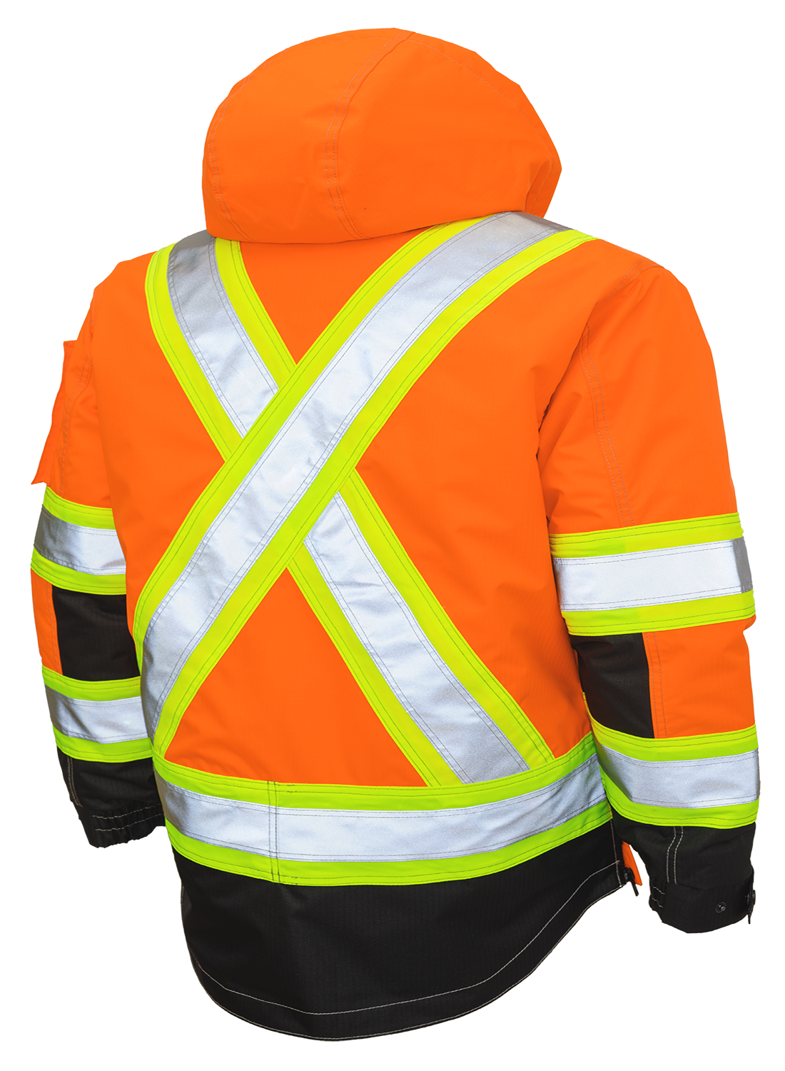 Tough Duck 4-in-1 High Visibility Safety Jacket S187 - Reflective Work Vest for Construction, Road Workers & Outdoor Activities