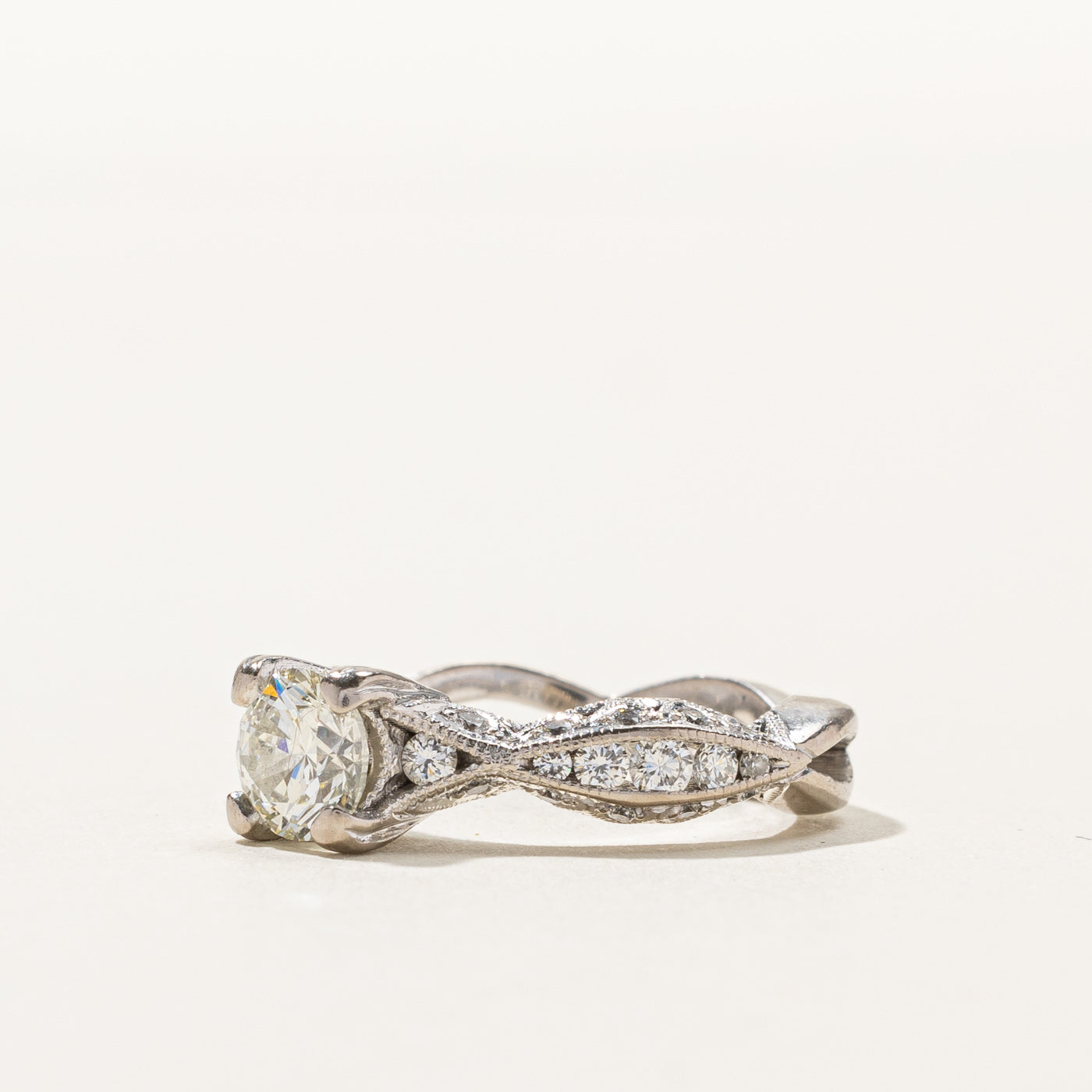 Tacori Diamond Engagement Ring 0.90ctw Size 4.25 - Elegant Solitaire Wedding Band for Proposals, Anniversaries & Special Occasions