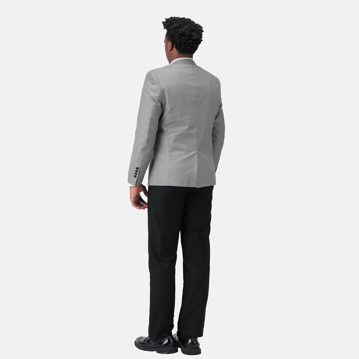 Light Grey Stylish One Button Casual Blazer for Women - Perfect for Office, Business Meetings & Smart Casual Outfits
