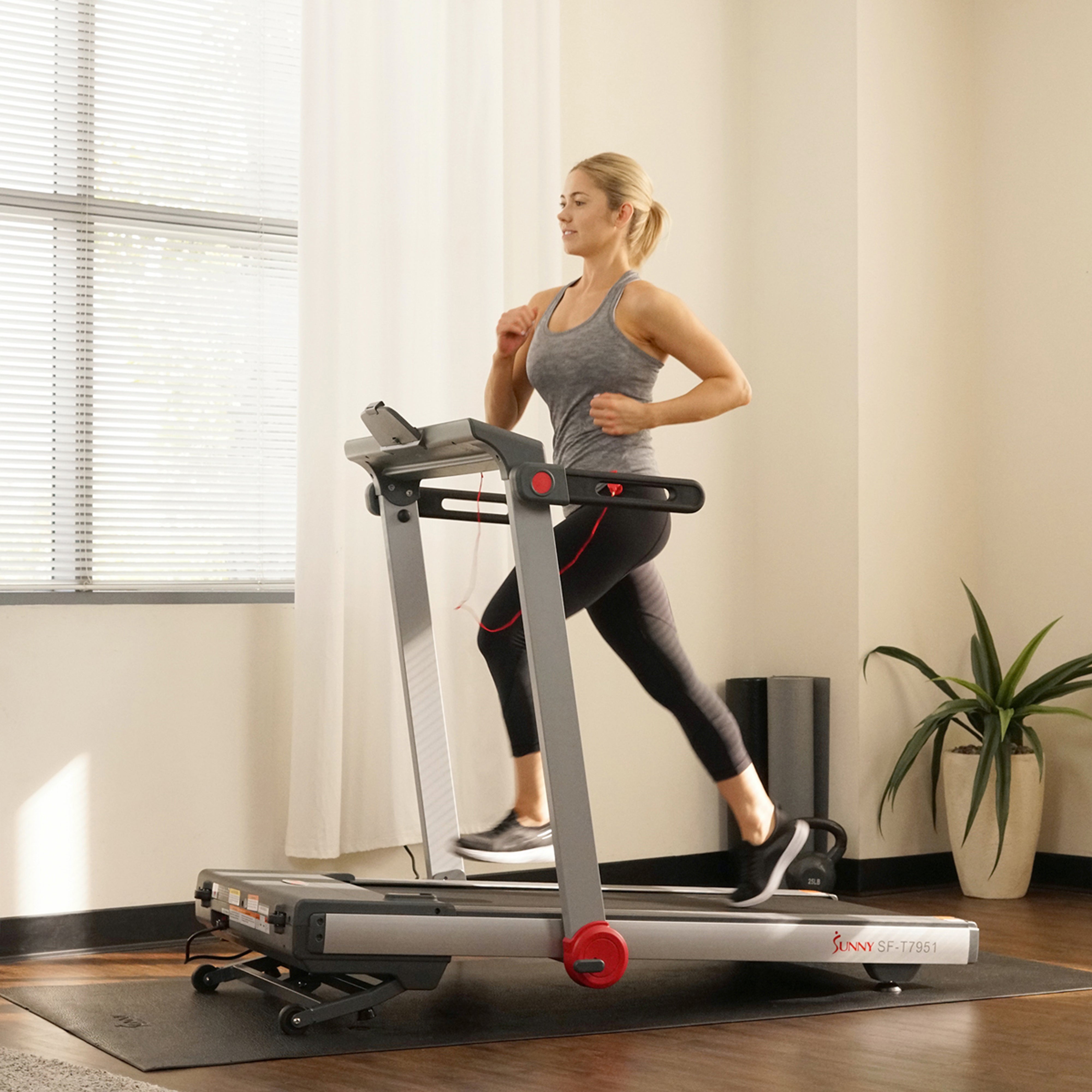 Auto Incline Treadmill - Motorized Folding Treadmill for Home Gym with 12% Incline, 300 lb Capacity - Perfect for Cardio, Running & Weight Loss Workouts