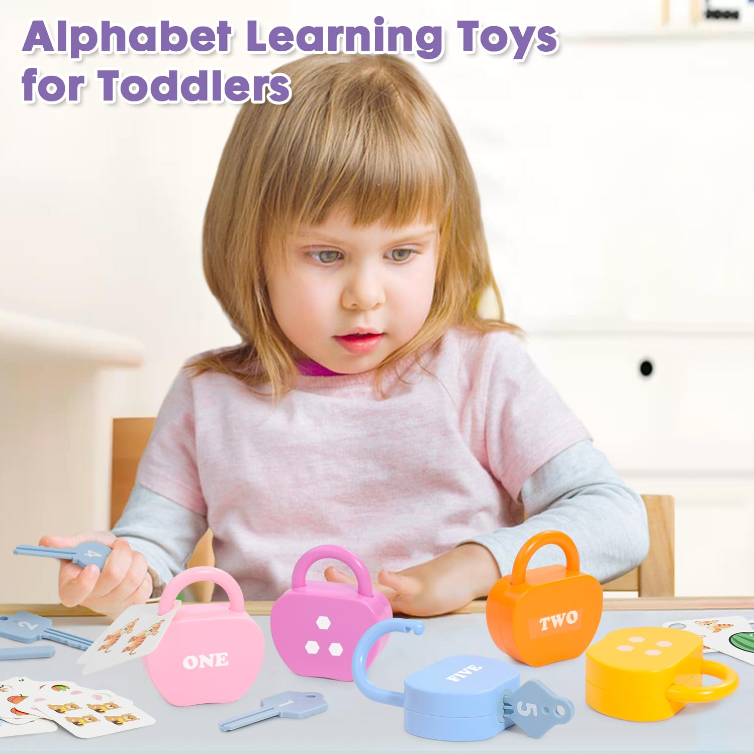 Montessori Busy Board for Toddlers - Fine Motor Skills & Counting Toy for Preschool Learning