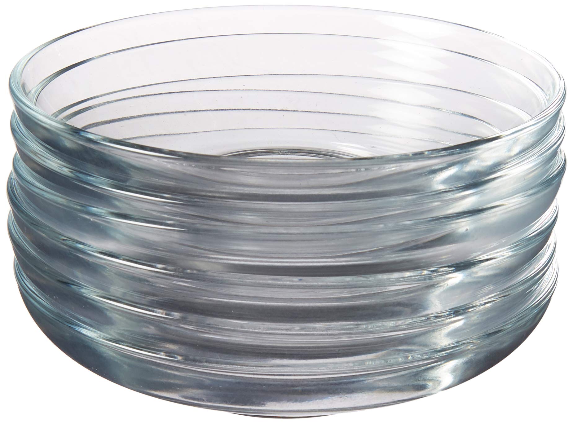 Pasabahce Turkish Glass Saucers - Elegant Tea Plates for Dessert, Appetizers & Party Serving (Set of 6) - Perfect for Afternoon Tea, Coffee Break & Home Decor