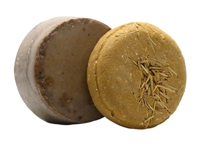 Marbela Cosmetics - Natural Shampoo & Conditioner Bar Set with Maca Root - Vegan Hair Care for Dry & Damaged Hair - 3 oz Each - Perfect for Travel & Eco-Friendly Bathroom Routine