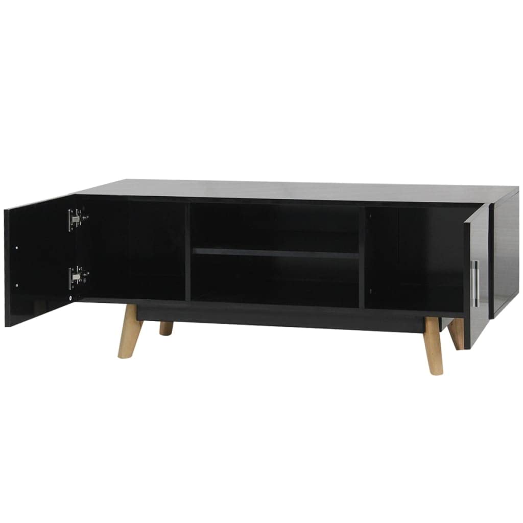 Modern High Gloss TV Stand Console with Storage - 47.2