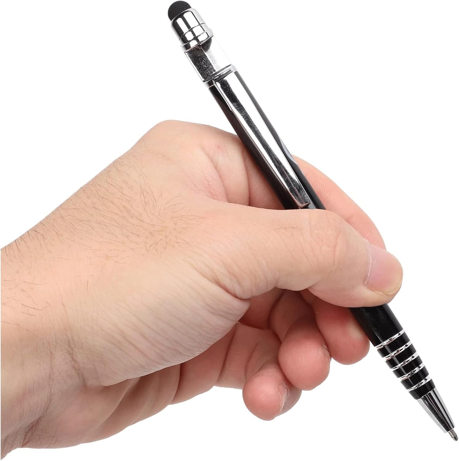 Premium Gel Pens & Ballpoint Pens with Stylus Tip for Touch Screens - Quick-Drying Ink, Compact Clip Design, Smooth Rollerball Writing - Perfect for Office, School, Note Taking & Digital Devices