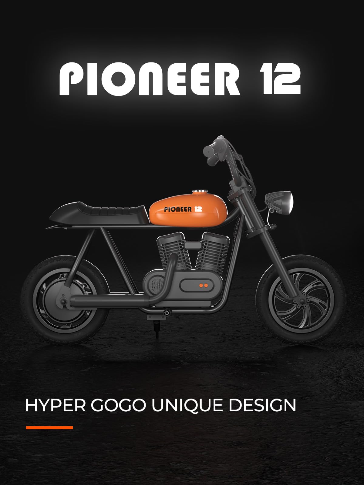 Hyper GoGo Kids Electric Bike - 10MPH Max Speed, 60 Min Ride Time - Blue Electric Motorcycle for Boys & Girls Ages 6+ | Perfect Birthday Gift, Outdoor Play & Neighborhood Riding