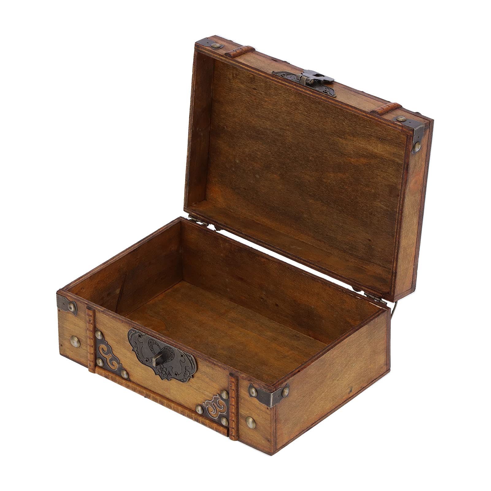 Antique Wooden Jewelry Storage Box - Vintage Jewelry Organizer for Dressing Table, Home Decor & Theatrical Props | Perfect for Gift Giving, Cosplay & Home Decoration