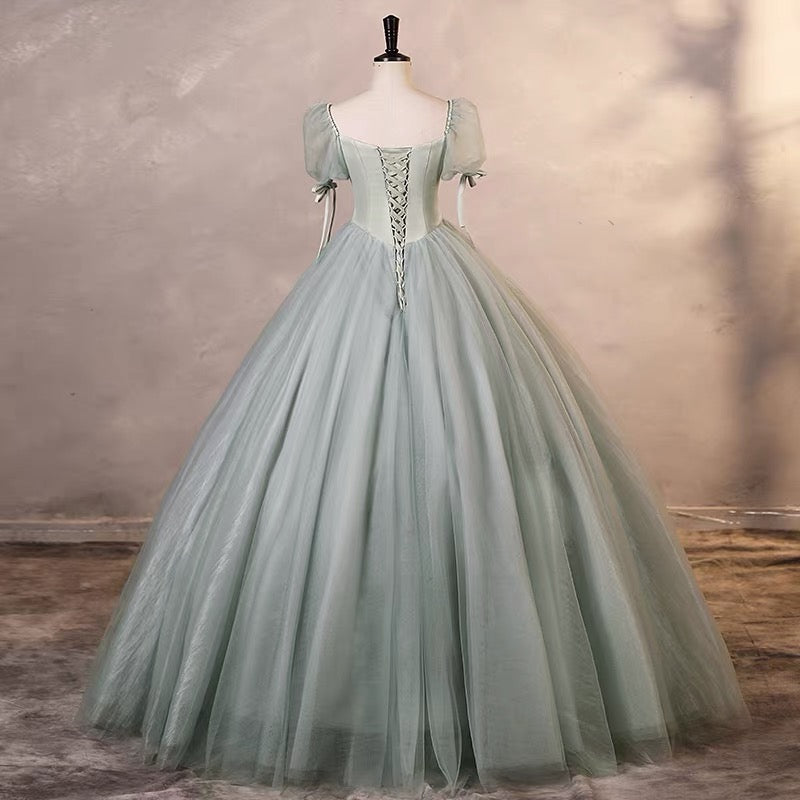 Elegant A-Line Tulle Long Prom Dress for Birthday Party & Formal Events - J3243 | Perfect for Homecoming, Quinceañera & Evening Galas