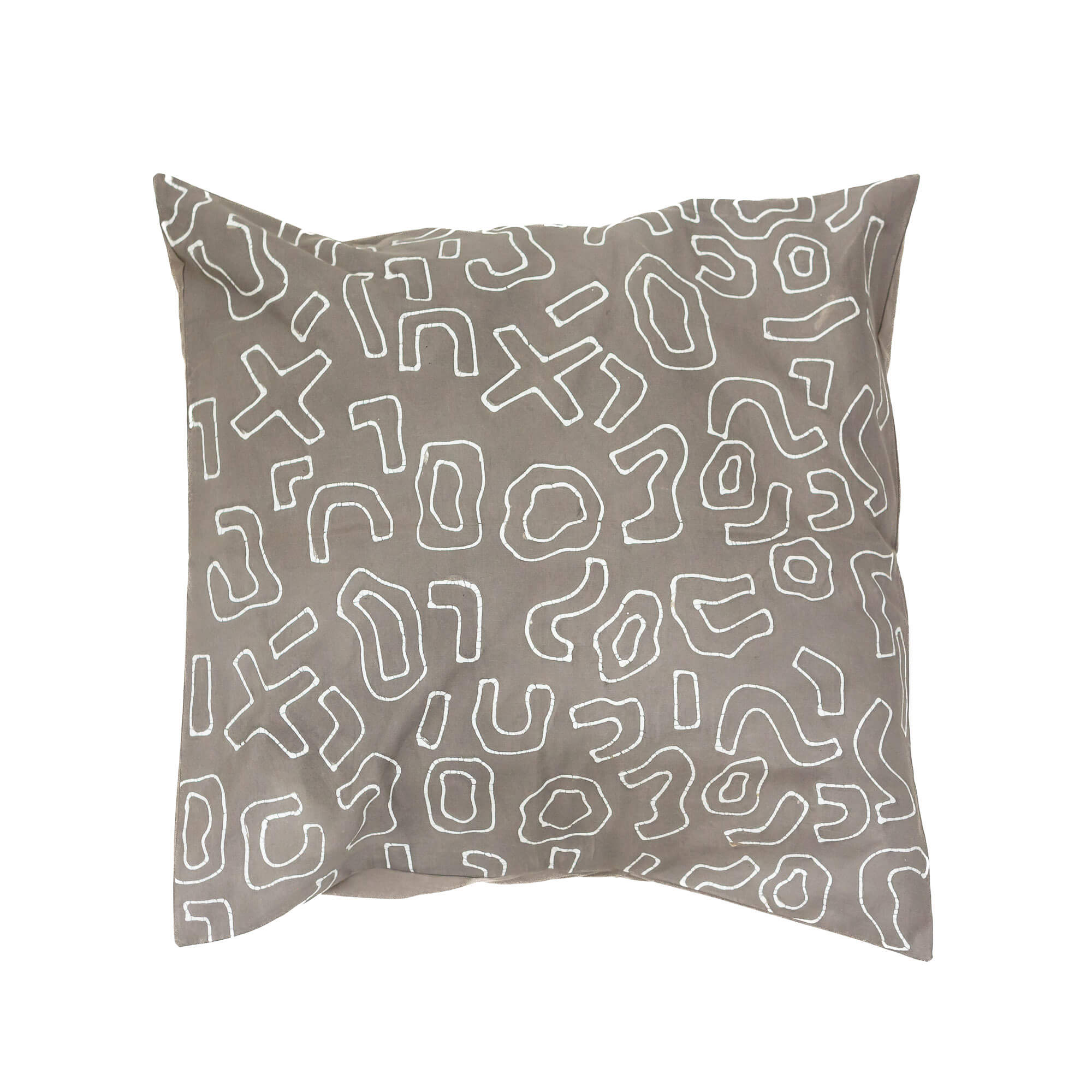 Kuba Original Dark Taupe Outline Cushion Cover - Premium Decorative Pillow Case for Sofa, Bed & Home Decor - Soft & Stylish Living Room Accessory