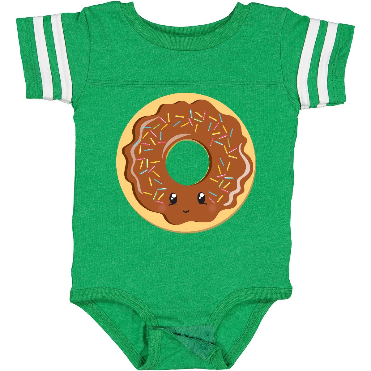 Inktastic Chocolate Donut Baby Bodysuit - Cute & Soft Cotton Onesie for Newborns & Infants - Perfect for Birthday Parties, Photo Shoots & Everyday Wear
