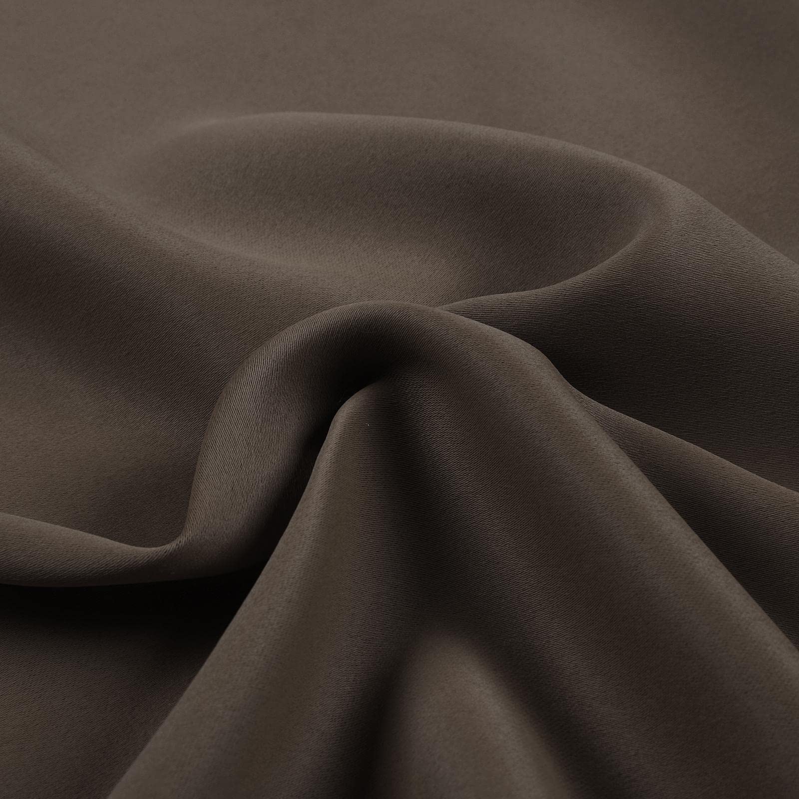 Blackout Thermal Insulated Curtains for Living Room - Noise Reducing Window Treatments, Pinch Pleated Room Darkening Curtains (2 Panels, 52