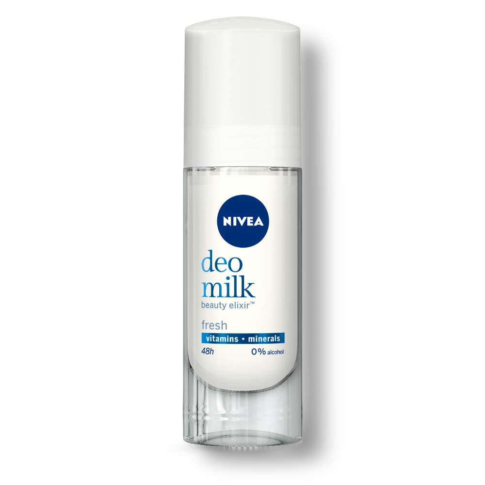 Nivea Deodorant for Women - Fresh Milk Scent Roll-On, 40ml | Long-Lasting Protection & Gentle Care | Perfect for Daily Use, Workouts & Active Lifestyles