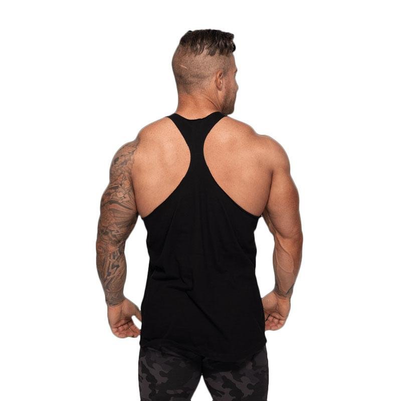 Better Bodies Team BB Stringer V2 Black - Performance Workout Tank Top for Men & Women - Gym, Running, Fitness Training Apparel