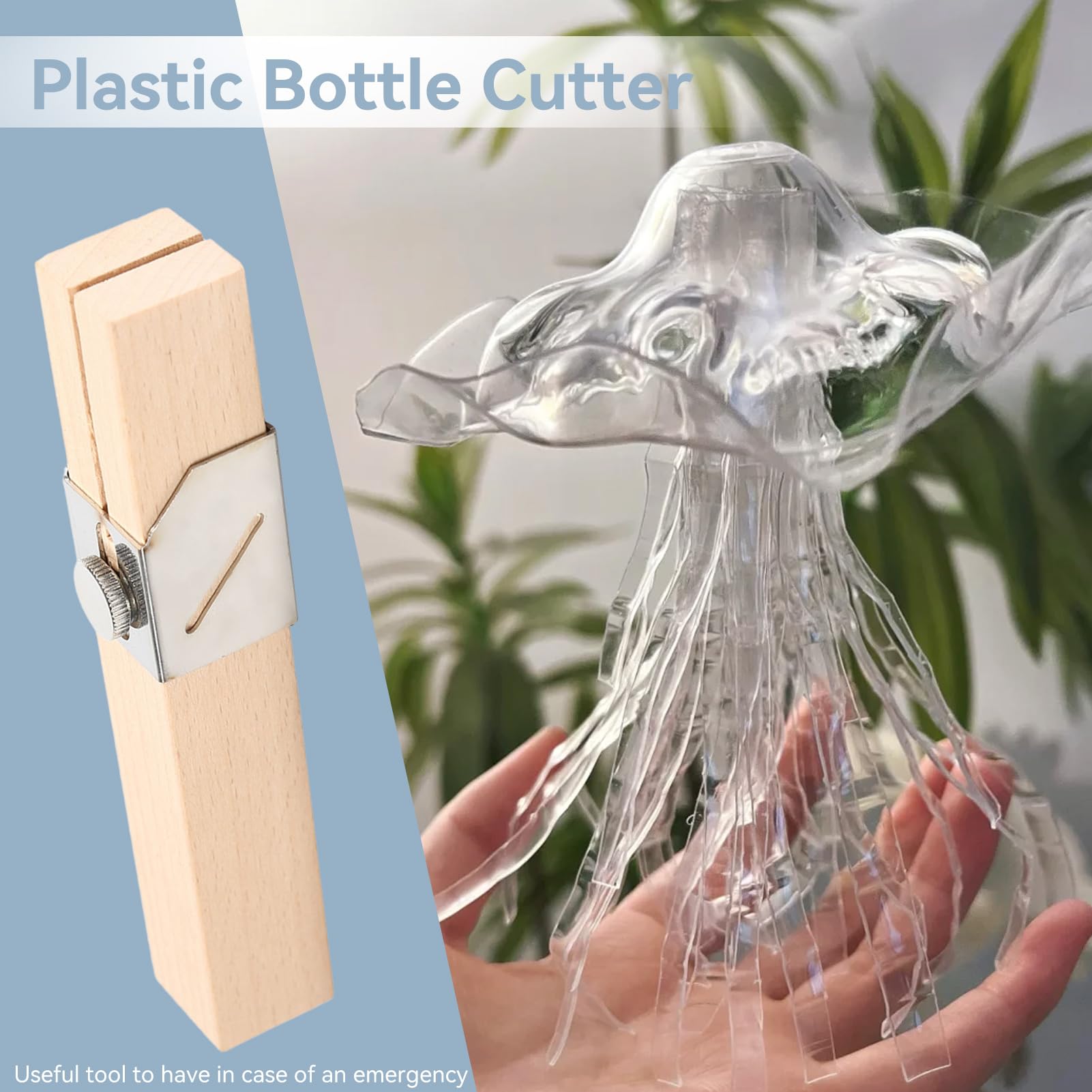 Plastic Bottle Cutter & Rope Maker Tool - DIY Creative Recycling Kit for Home & Outdoor Crafts | Make Ropes from Plastic Bottles for Gardening, Camping & Art Projects