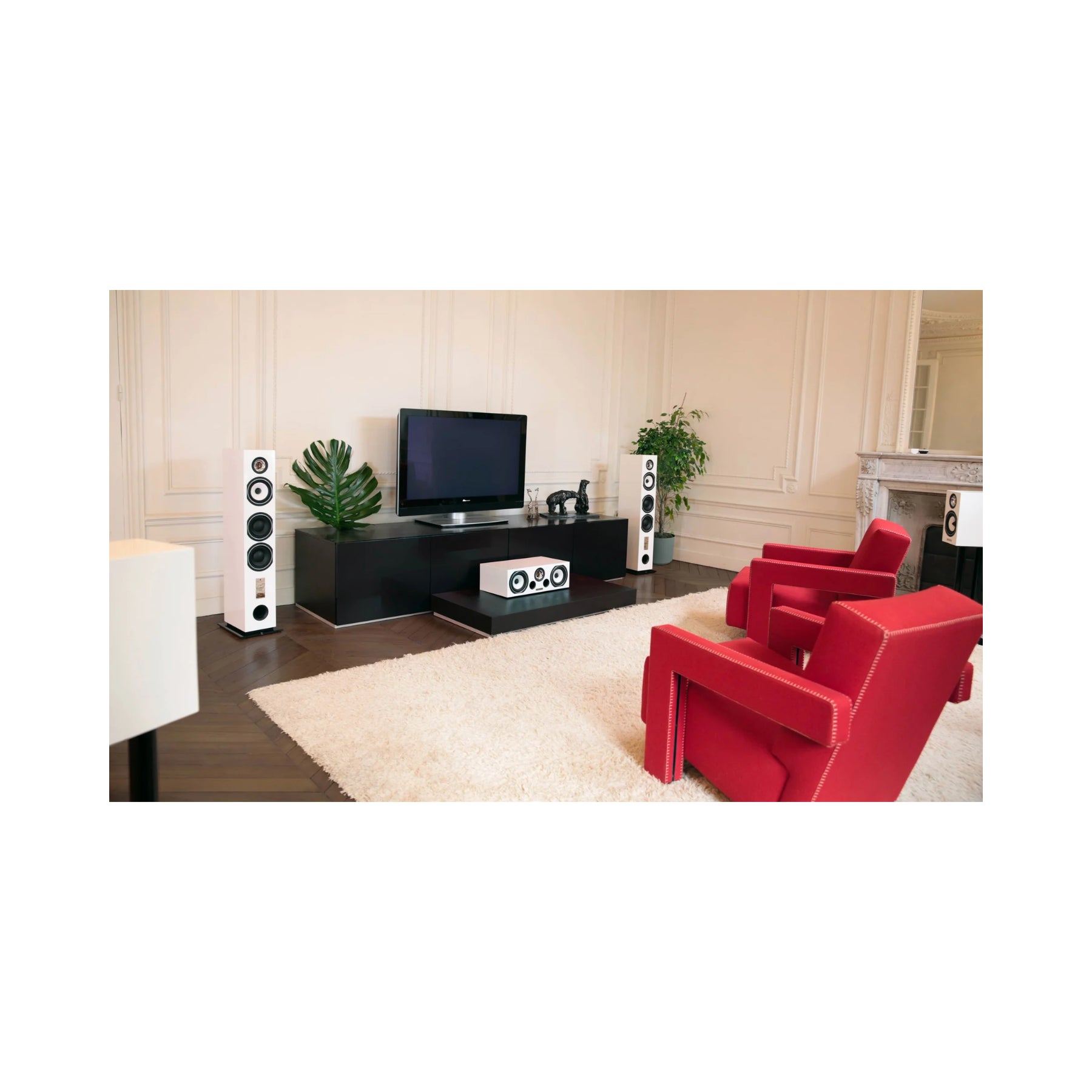 Triangle Voce Esprit EZ Center Channel Speaker - High-Quality Home Theater Audio System for Movies, Music & Gaming - Perfect for Living Room & Home Cinema Setup